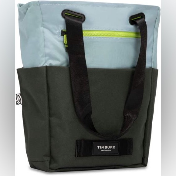 Timbuk2 Scholar Tote Pack Lime Green and Dark/Light Gray - Picture 1 of 9